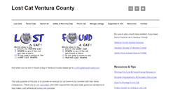 Desktop Screenshot of lostcatventuracounty.com